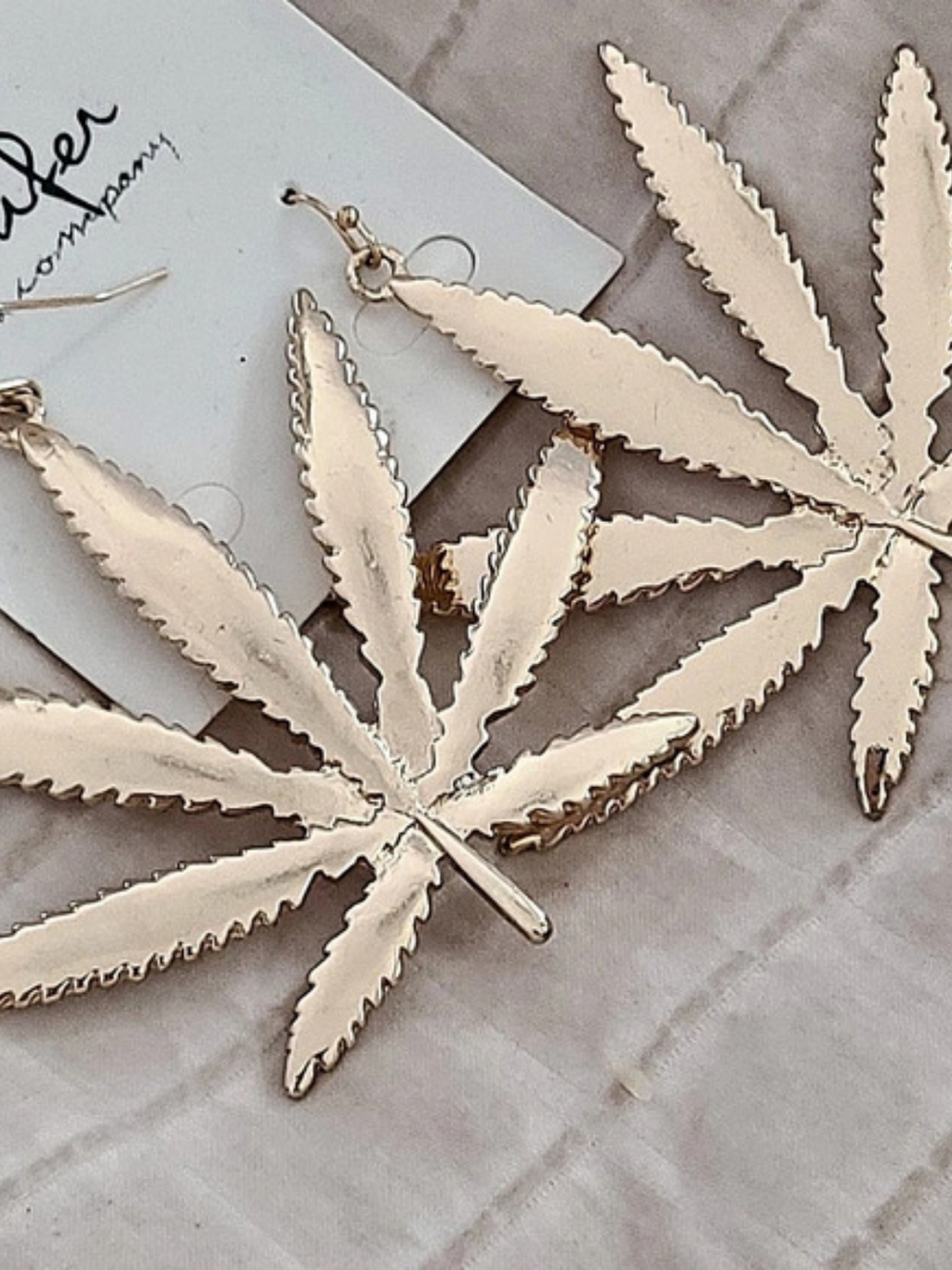 Jennifer & Company Gold Leaf Earrings